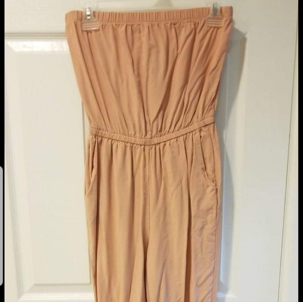 strapless jumpsuit